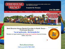 Tablet Screenshot of firehousebounce.com